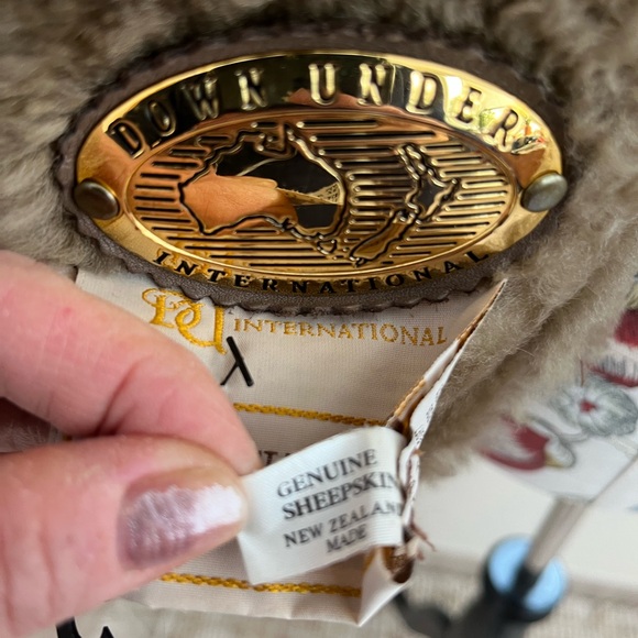 Shearling real sheep fur women's  jacket xs New Zealand made - Picture 4 of 7